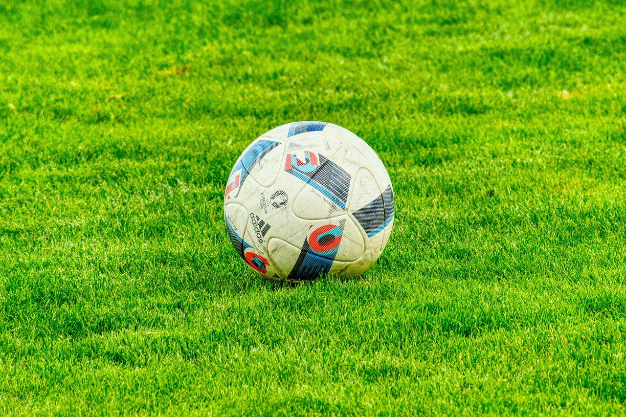 Football, grass, ball, green grass, field, football field, soccer field, soccer, soccer ball, sport, game, nature, play,