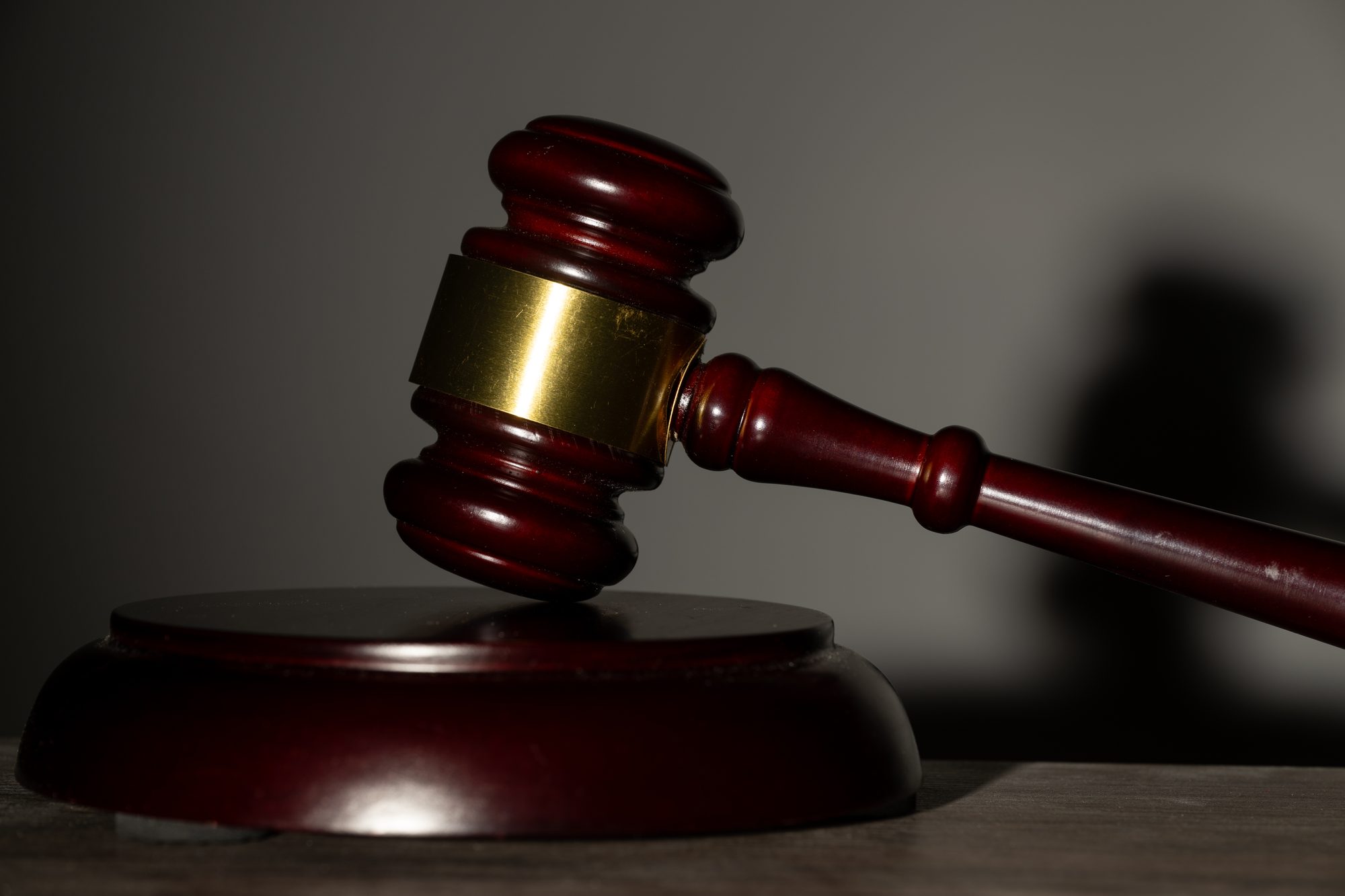 Judge gavel in court, concept of justice, law, and legal protection