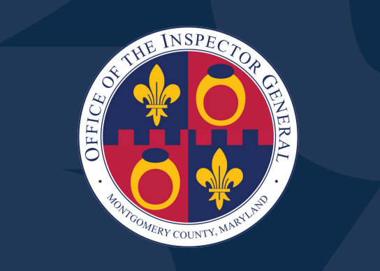 Circular official seal of the Office of the Inspector General, Montgomery County, Maryland.