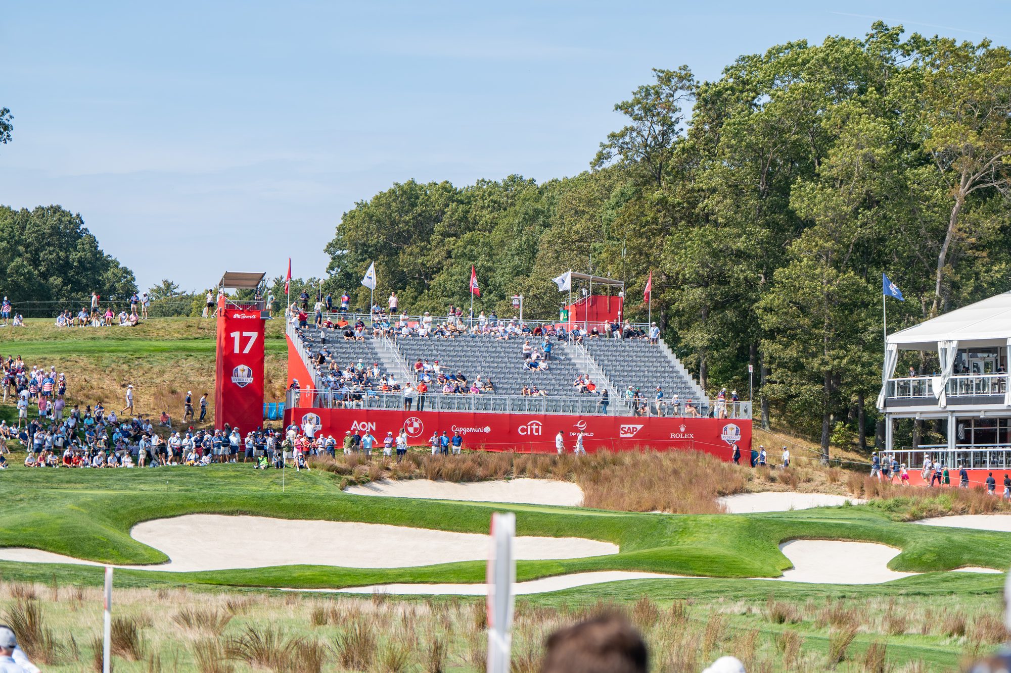 Hole 17 at the 2025 Ryder Cup