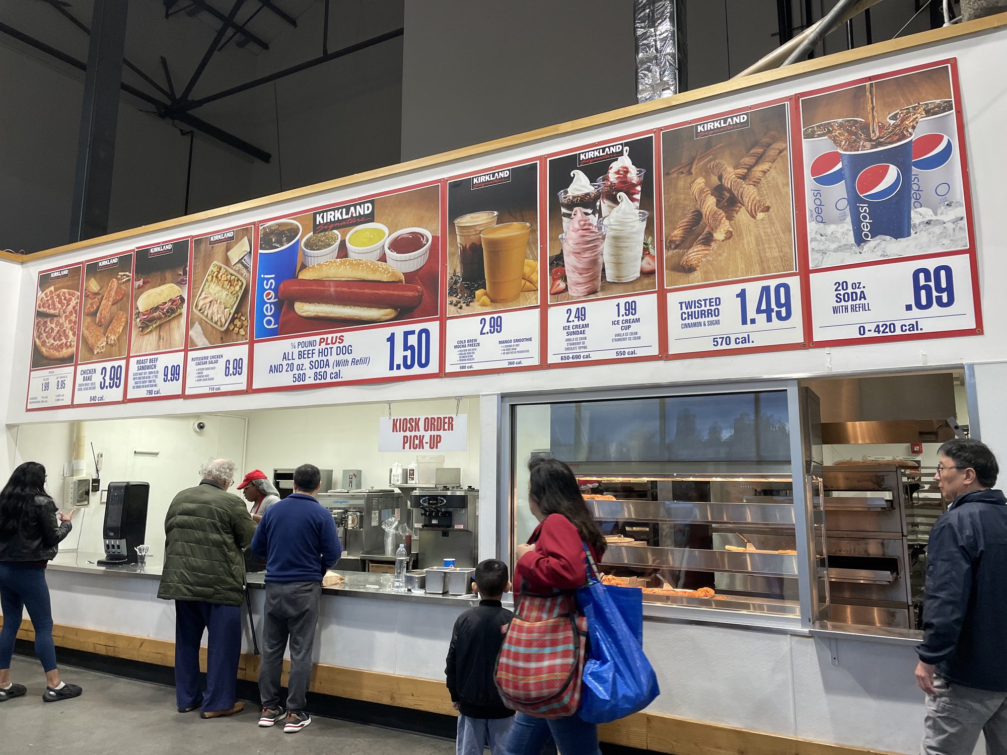 food court at Costco Wholesale Queens, October 21 2023, New York