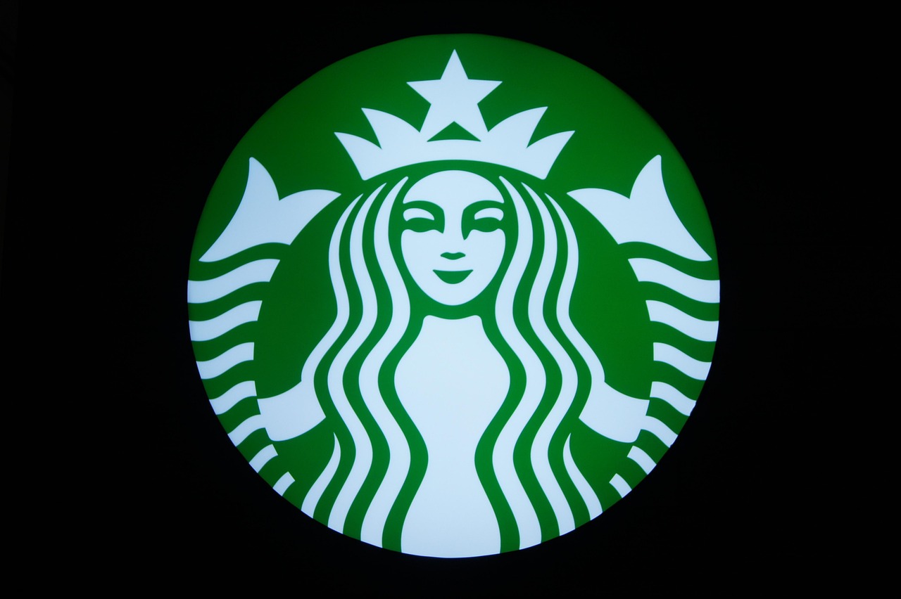 Starbucks Coffee logo with green signage.