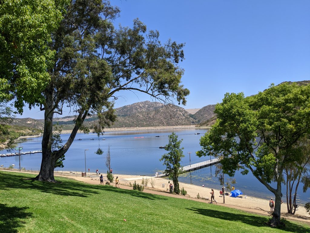 Photo of Lake Poway on June 2020