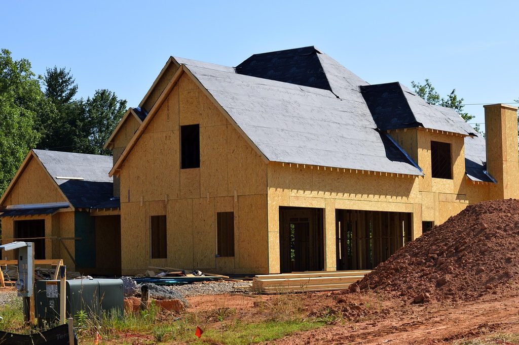New home, construction, nature, build, architecture, industry, wood, house, home, estate, new, residential, mortgage, re