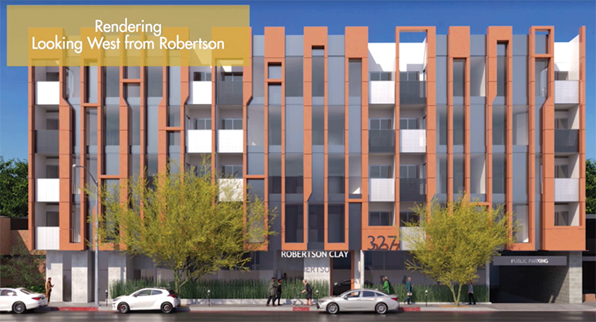 artist's rendering of senior housing development