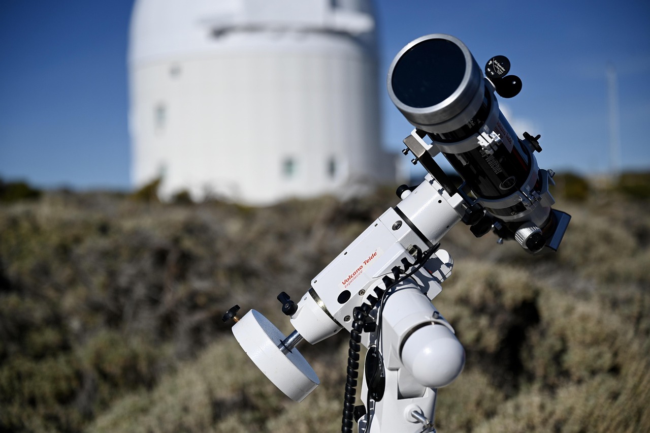 Telescope, solar telescope, observatory, astronomical observatory, sun observation, astrophysics, astronomy, telescope,