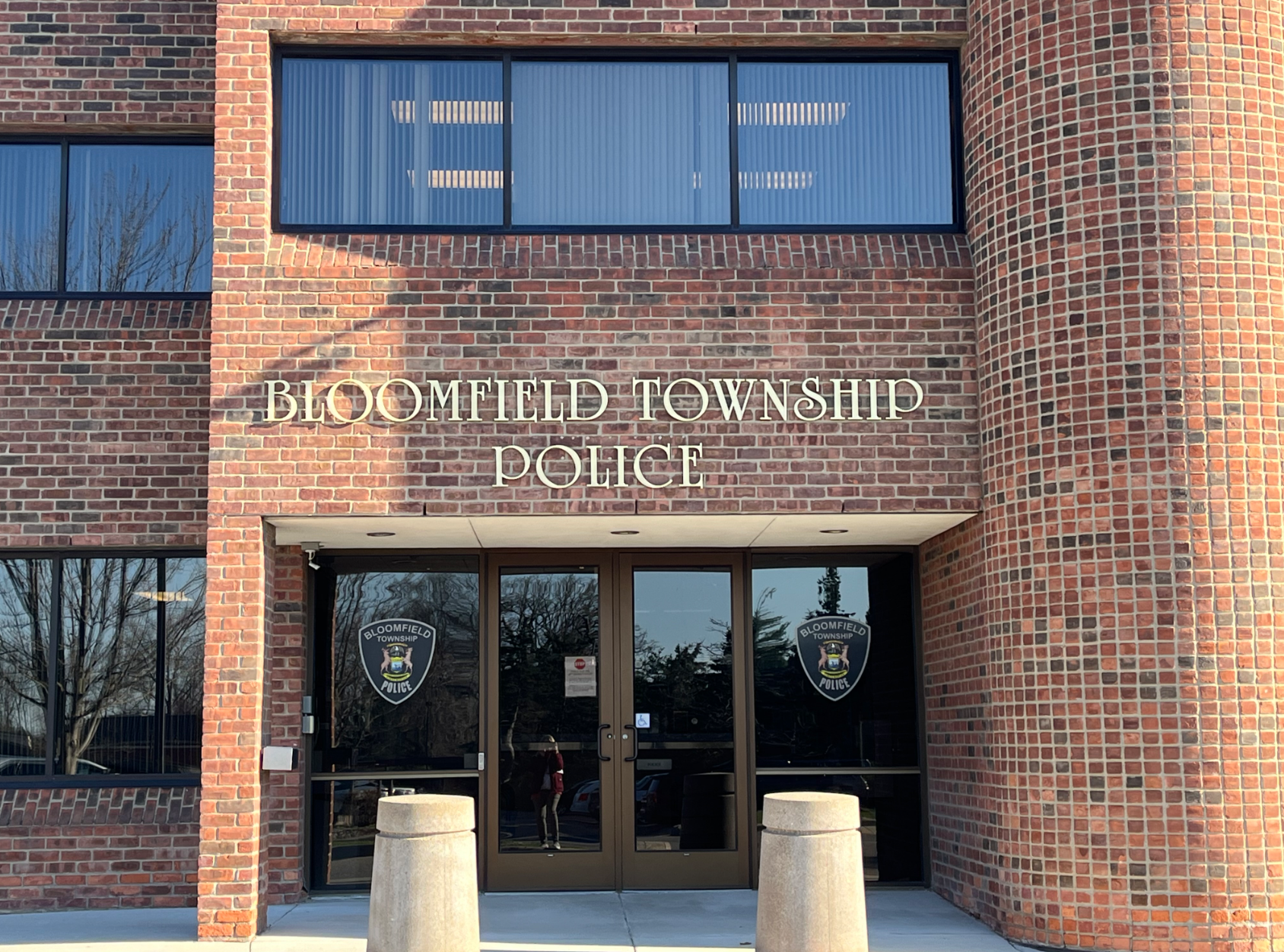 Exterior view of the Bloomfield Township Police Department building.