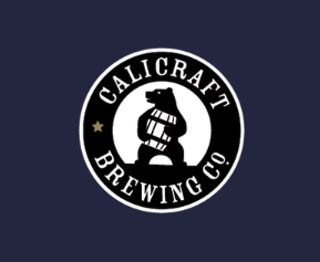 Calicraft Brewing Co. logo, a circular badge featuring a bear illustration.