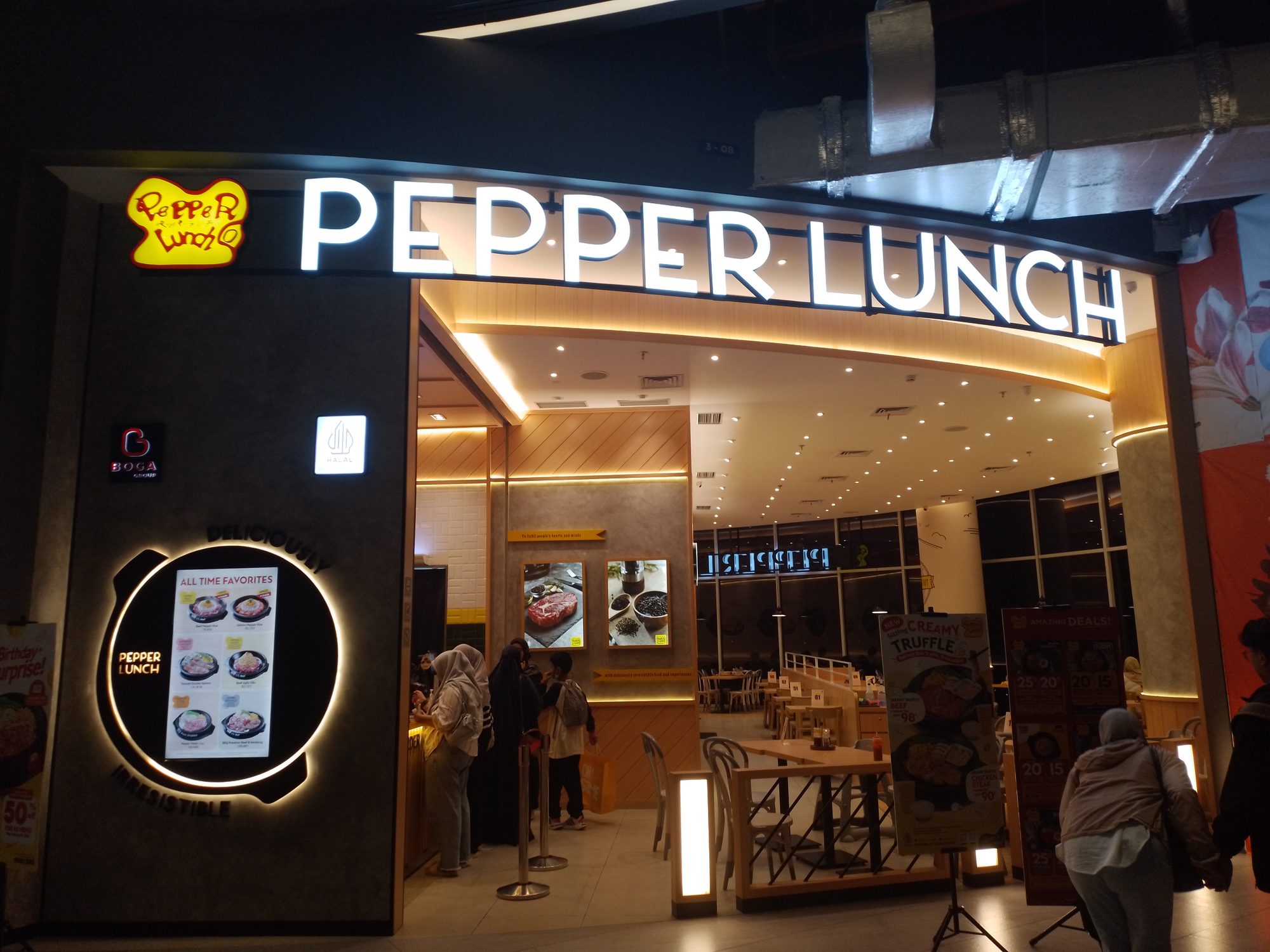 Exterior of a Pepper Lunch outlet in Living World Kota Wisata mall in Kota Wisata Cibubur, Bogor Regency, West Java, Indonesia