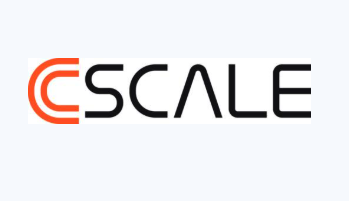 CScale logo with an orange stylized C and black lettering.