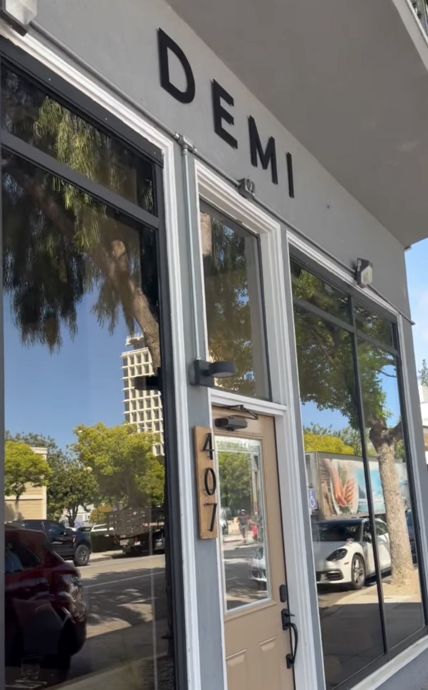 Exterior of Demi restaurant at 407 Lytton Ave. in downtown Palo Alto.