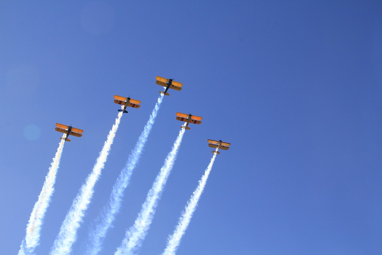 Flight formation, formation flight, airshow, nature, airplane, veterans day parade, blue sky, sky, blue, flight, aircraf