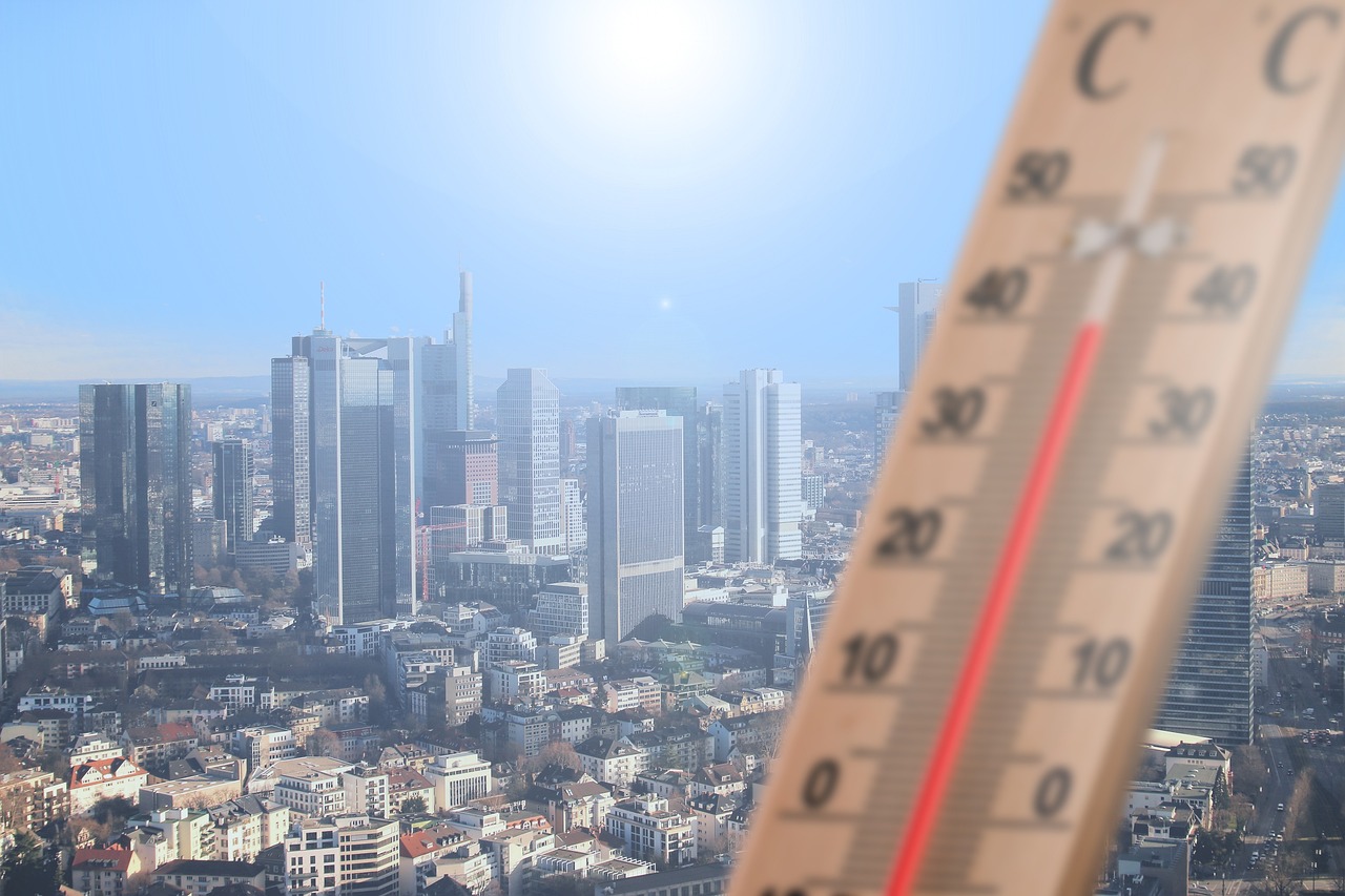 Thermometer, summer, hot, city, frankfurt, heat, sun, temperature, warmth, energy, heaven, nature, weather, climate, ext