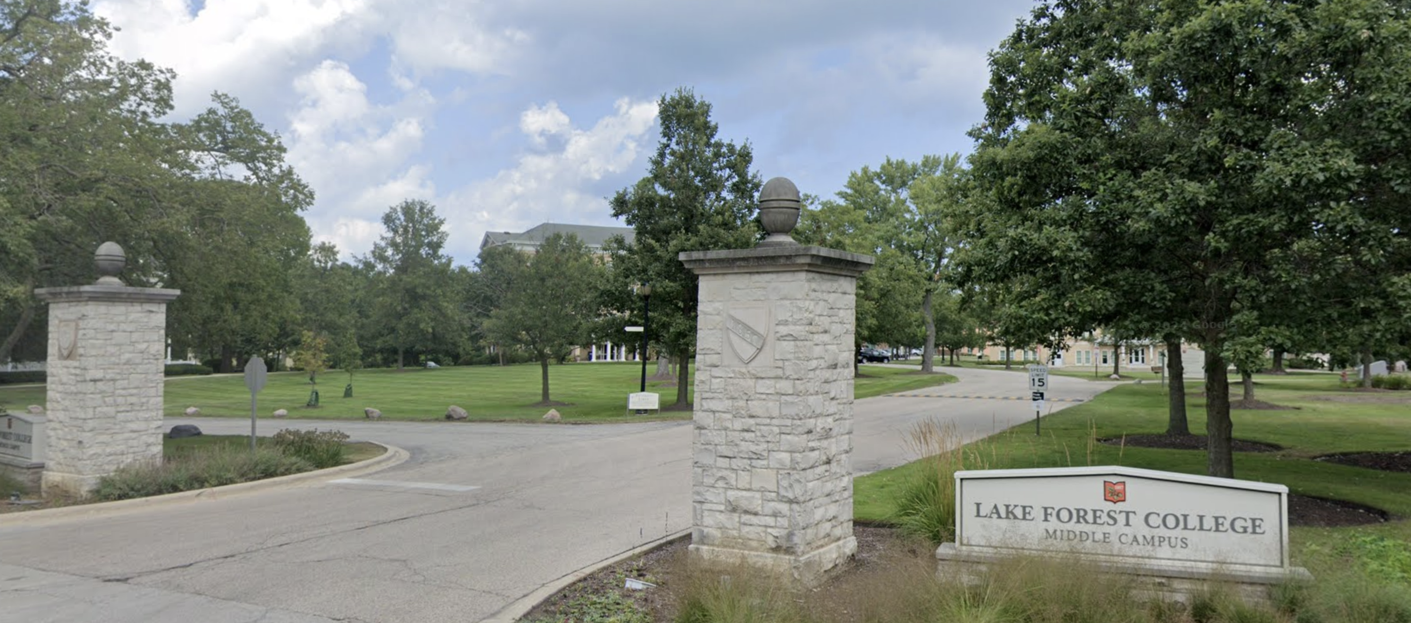 Lake forest college middle campus entrance