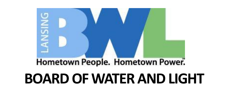 Lansing Board of Water & Light logo, reading "Hometown People. Hometown Power."