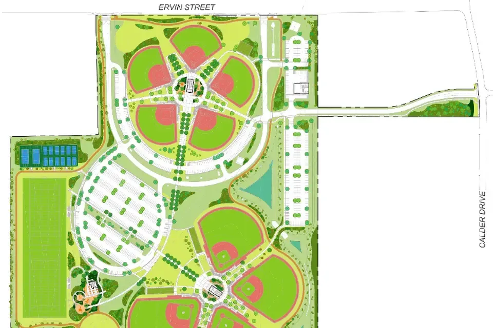 concept plan of a sports park
