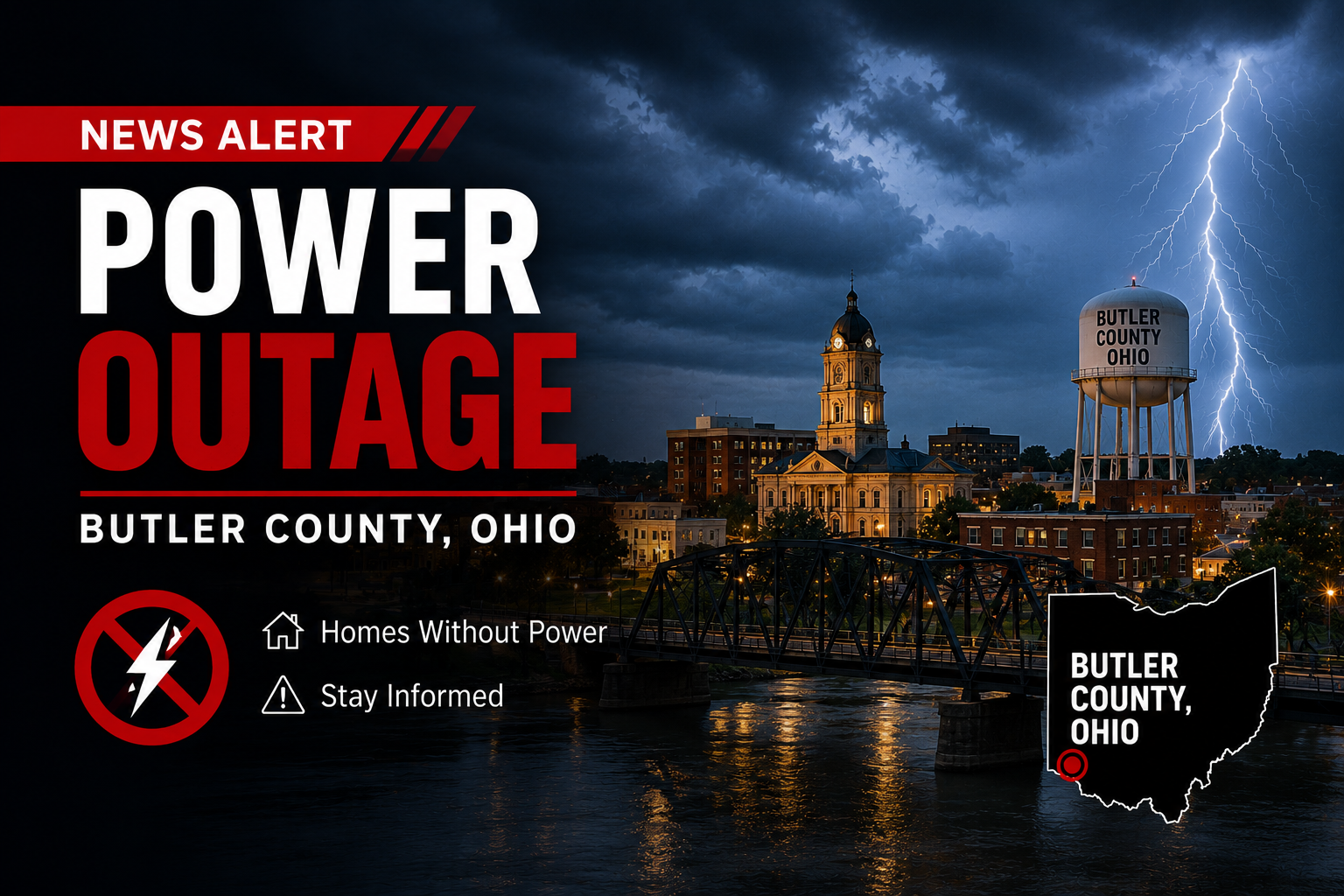 power outage graphic butler county ohio