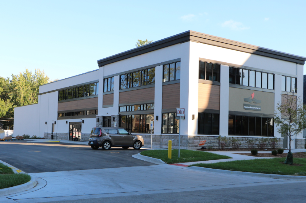 exterior of food pantry building