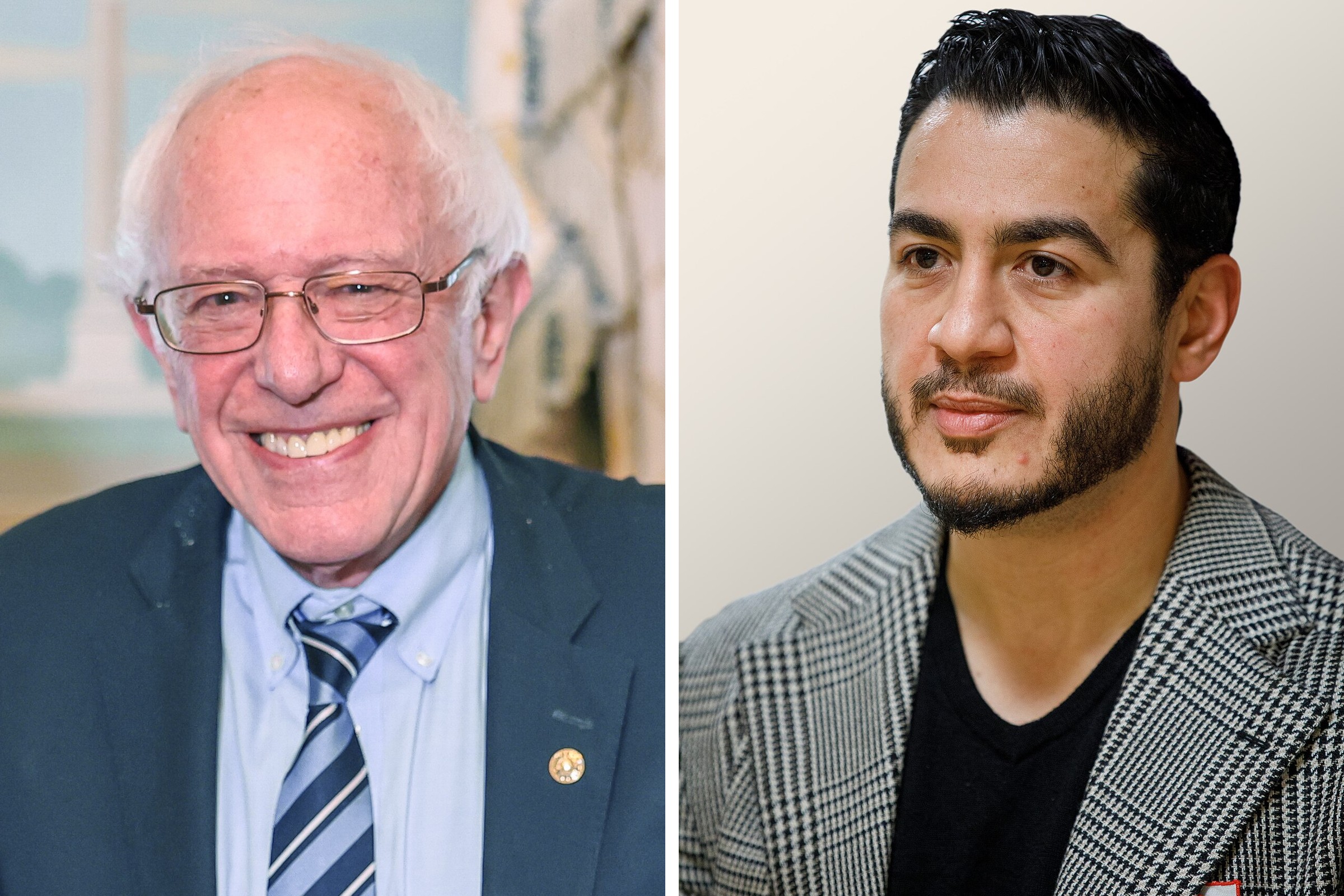 Senator Bernie Sanders during an audience with the President of the Republic of Brazil, Luiz Inácio Lula da Silva. Washington (USA). and Abdulrahman Mohamed El-Sayed, director of the Department of Health, Human, and Veterans Services for Wayne County, Michigan in 2025