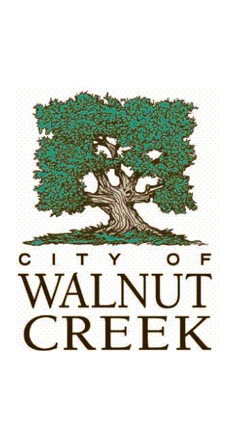 City of Walnut Creek logo featuring a large tree above the words “City of Walnut Creek.”